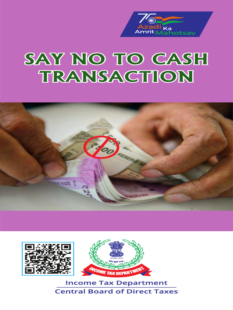 Say No To Cash Transaction Final | PDF