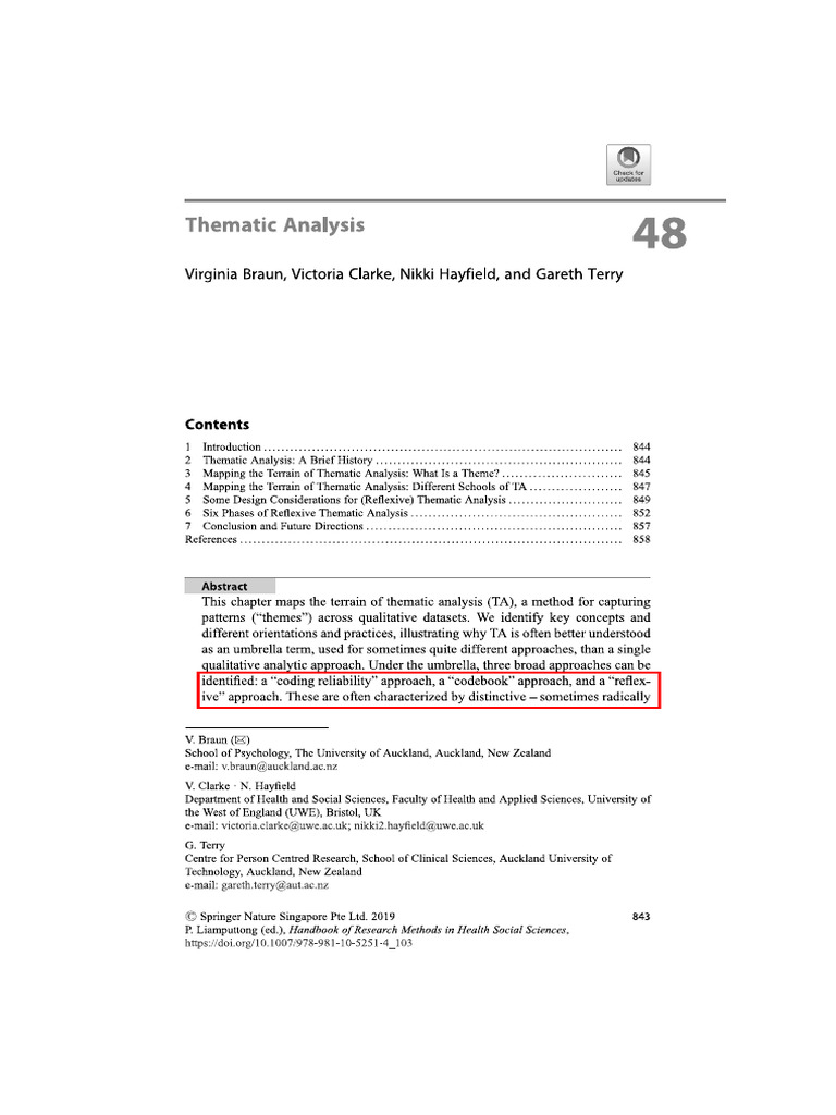 2019 Thematic Analysis | PDF