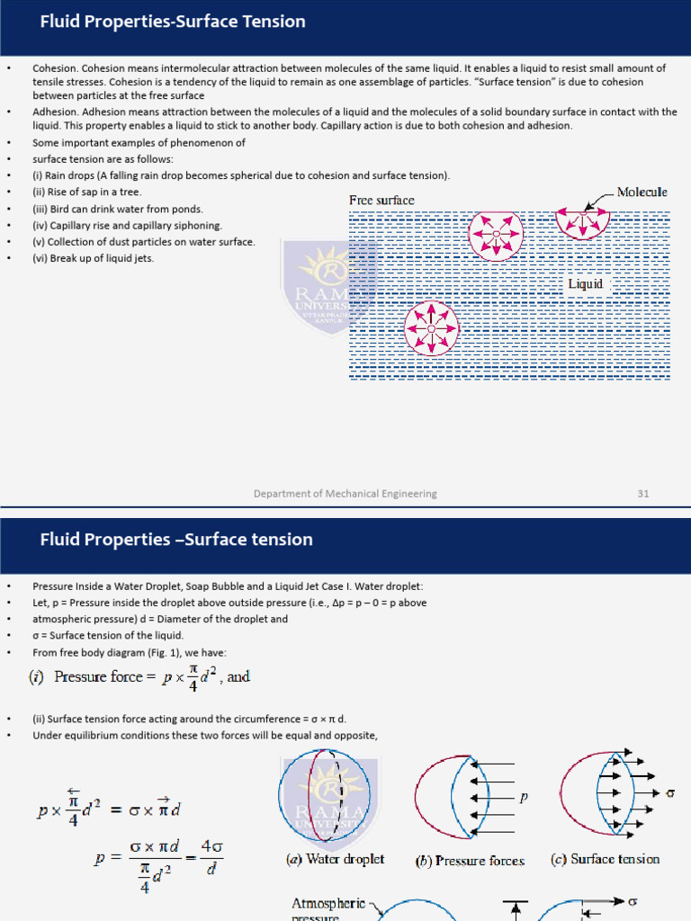 Understanding Fluid Surface Tension | PDF | Surface Tension | Drop (Liquid)