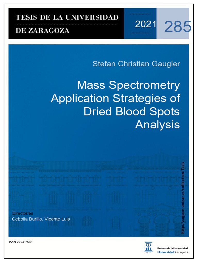 Mass Spectrometry in Blood Spot Analysis | PDF | Liquid Chromatography ...