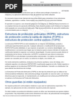 Estructuras de Protección FOPS y ROPS | PDF