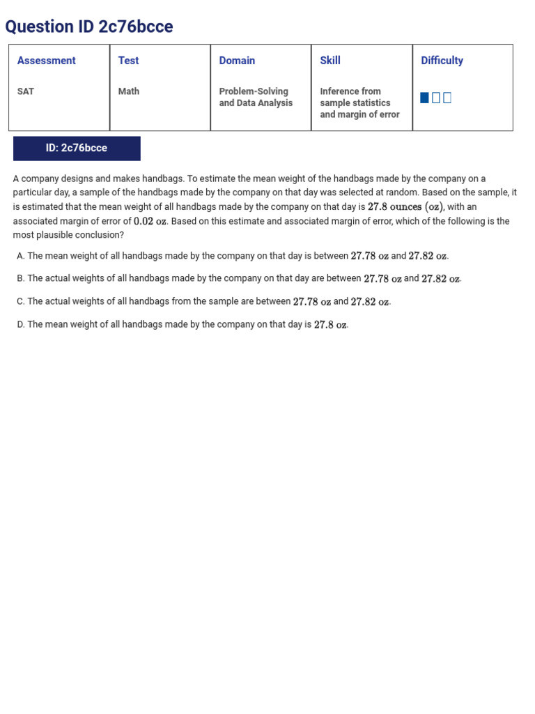 New Problem Solving Data Analysis - No Answers 2 | PDF | Sat | Standard ...