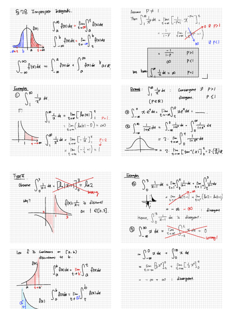 Improper Integrals and Applications | PDF