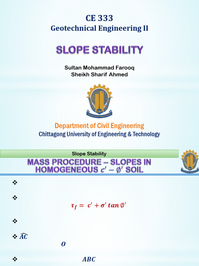 Slope Stability 05 | PDF | Circle | Applied And Interdisciplinary Physics