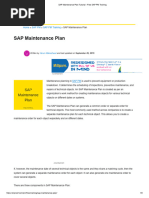 Scheduling Parameters in SAP PM | PDF | Computing