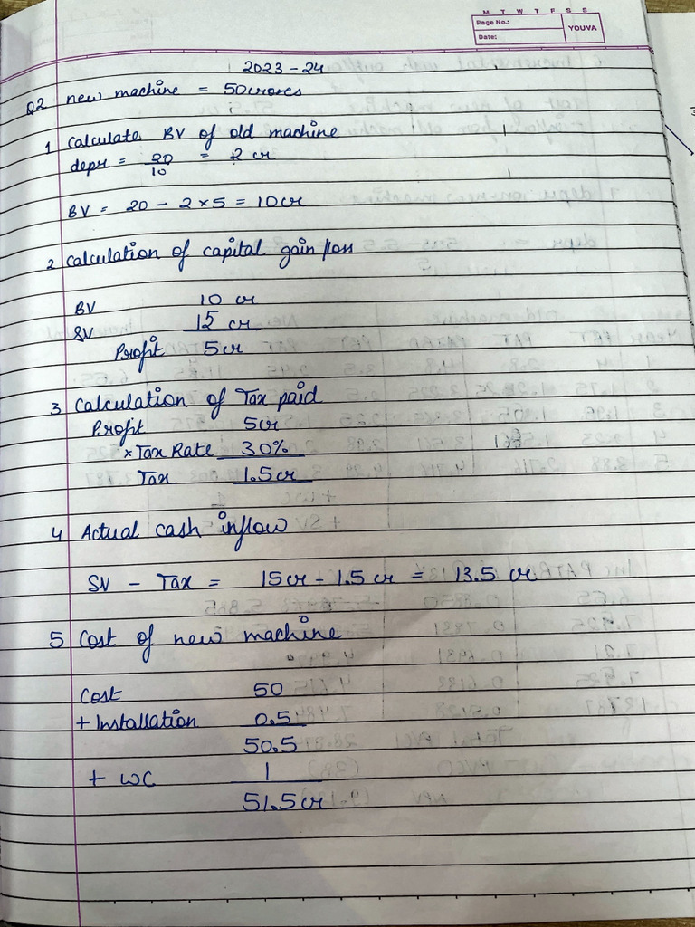 Tanmay FM Part 2, Till Levrage Question 4 | PDF