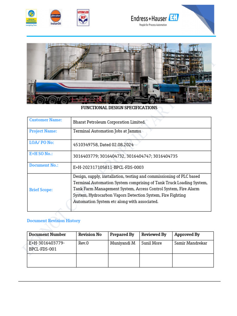 Terminal Automation System FDS | PDF | Programmable Logic Controller | Pump