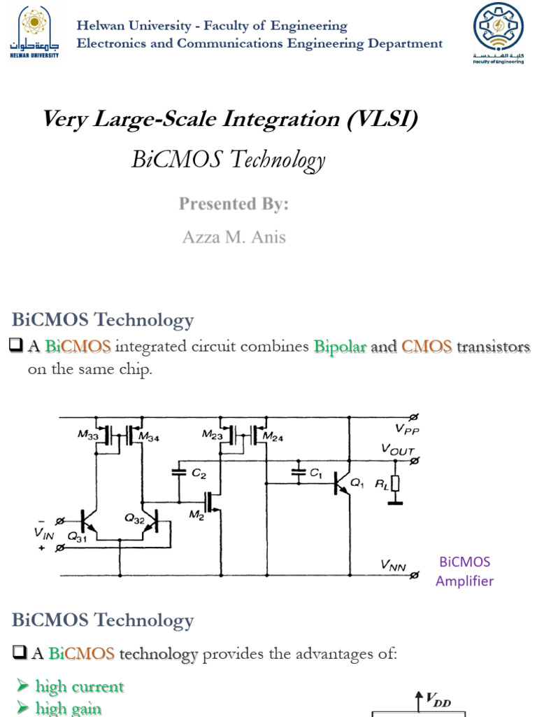 VLSI - BiCMOS Technology | PDF | Bipolar Junction Transistor | Cmos