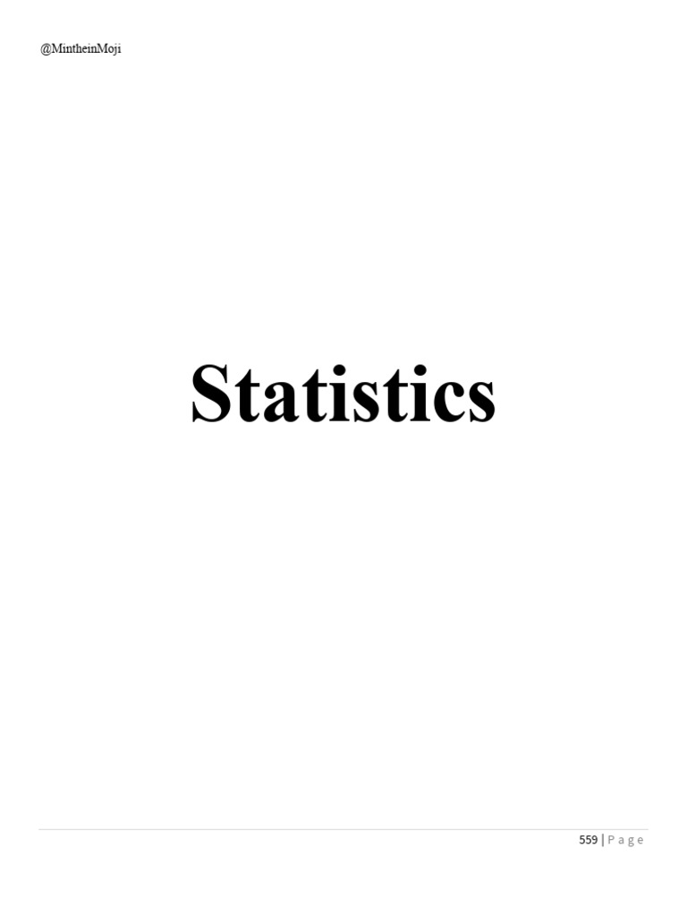 Math B Paper 1 Statistics | PDF