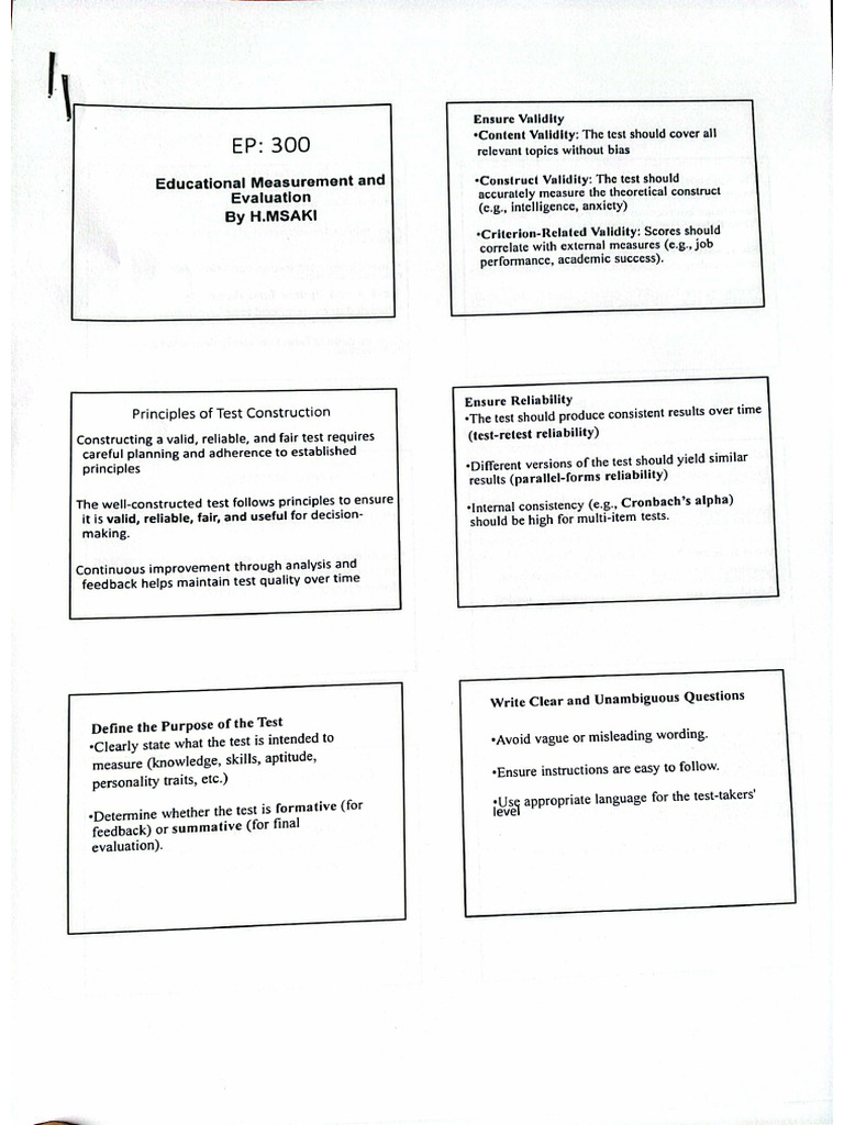 Test Construction | PDF