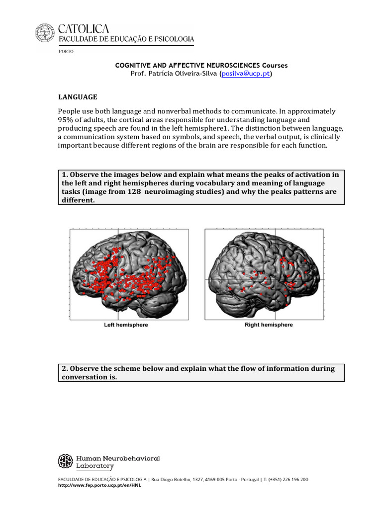 Cognitive Neuroscience of Language | PDF