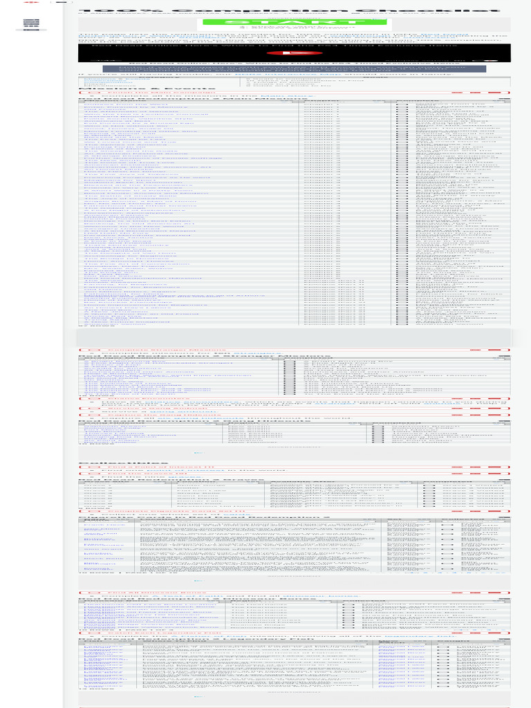 RDR2 100% Completion Checklist | PDF