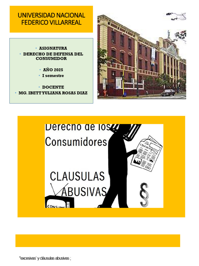 Cláusulas Abusivas en Contratos de Consumo | PDF | Mercado (economía ...