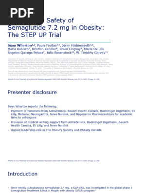 STEP UP Trial: Semaglutide 7.2 mg Efficacy | PDF | Health Care