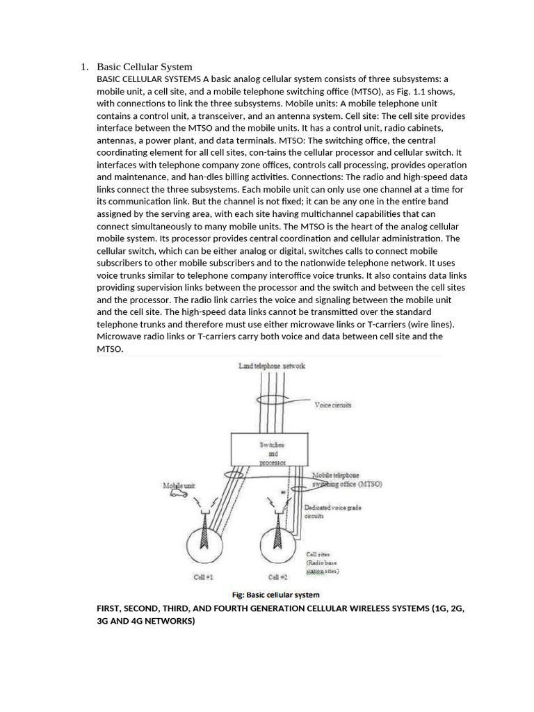Cellular and Mobile Comm RMC 1&2 | PDF | Cellular Network | 4 G