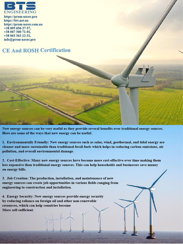 Benefits of New Energy Sources | PDF | Wind Turbine | Energy Development