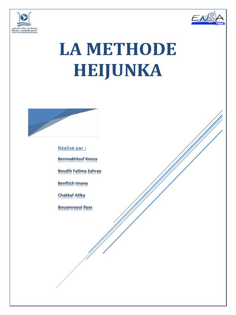 Méthode Heijunka en Lean Manufacturing | PDF | Lean (production ...