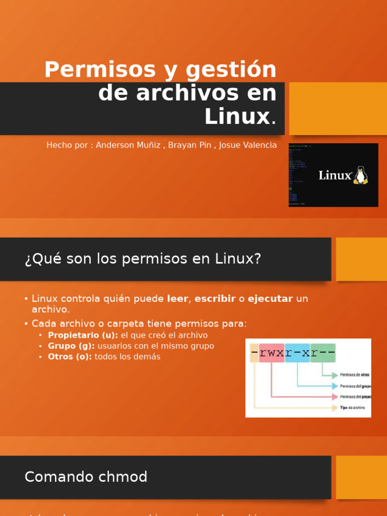 Permisos y Gestión de Archivos en Linux a.B.J | PDF