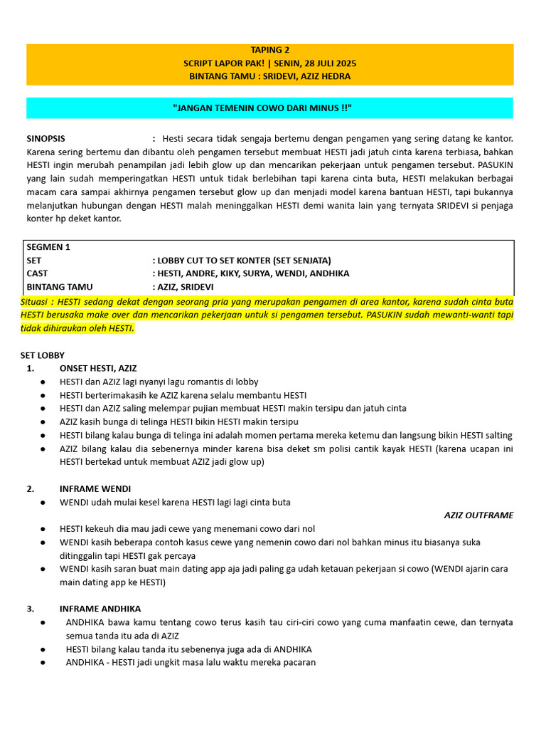 Lapor Pak | PDF