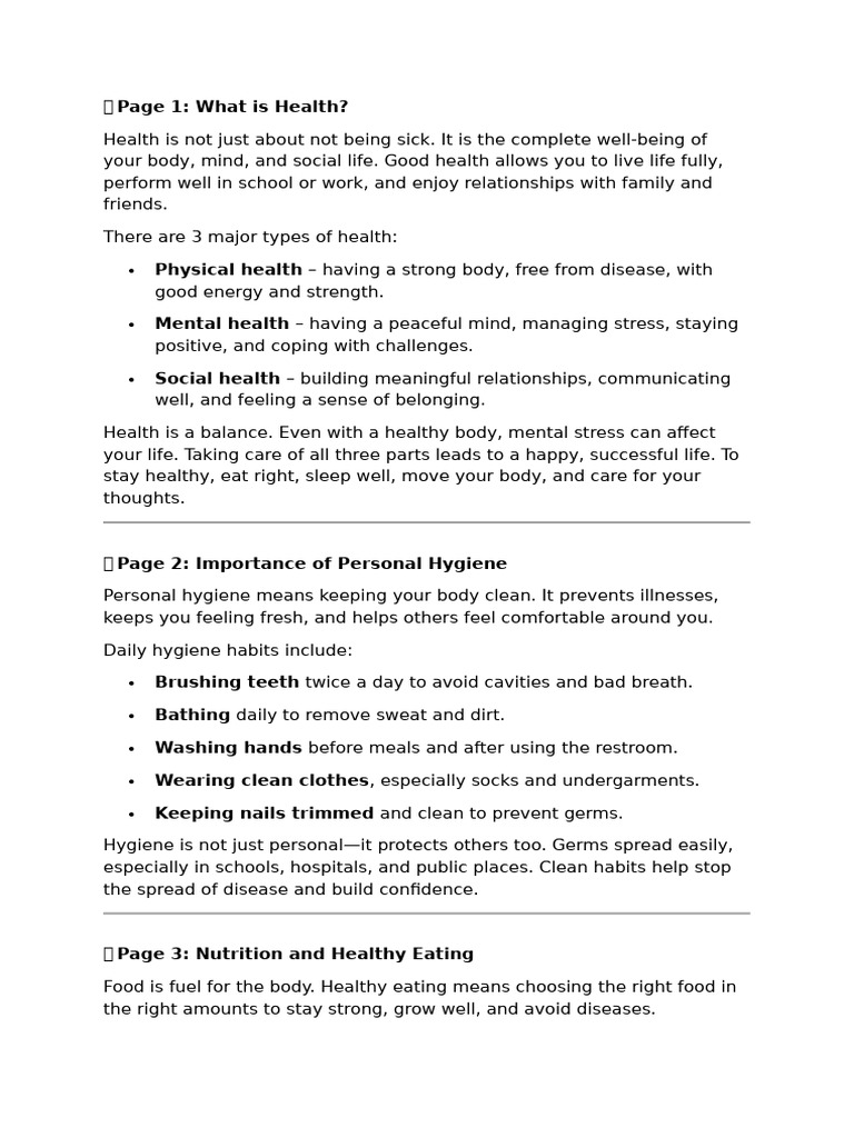 Healthcare PDF | PDF | Sleep | Hygiene