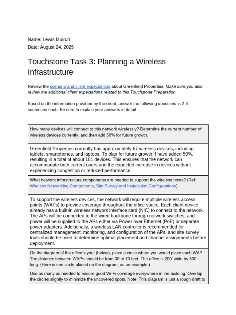 Wireless Infrastructure Planning Guide | PDF | Wireless Access Point ...