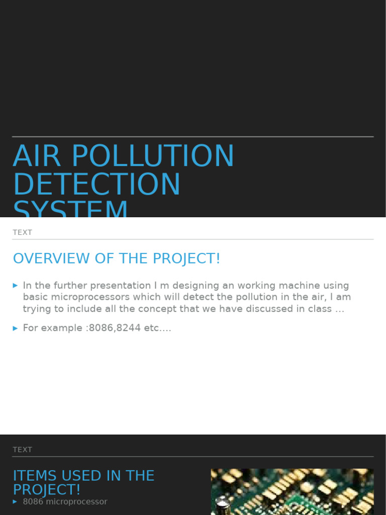 Air Pollution Detection Using 8086 | PDF