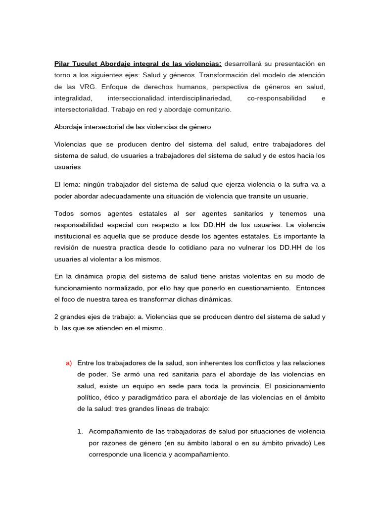 Abordaje Integral de Violencias en Salud | PDF | Violencia