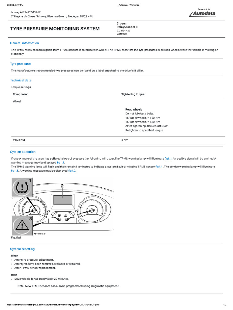 Tyre Pressure Monitoring System Guide | PDF | Tire | Vehicle Technology