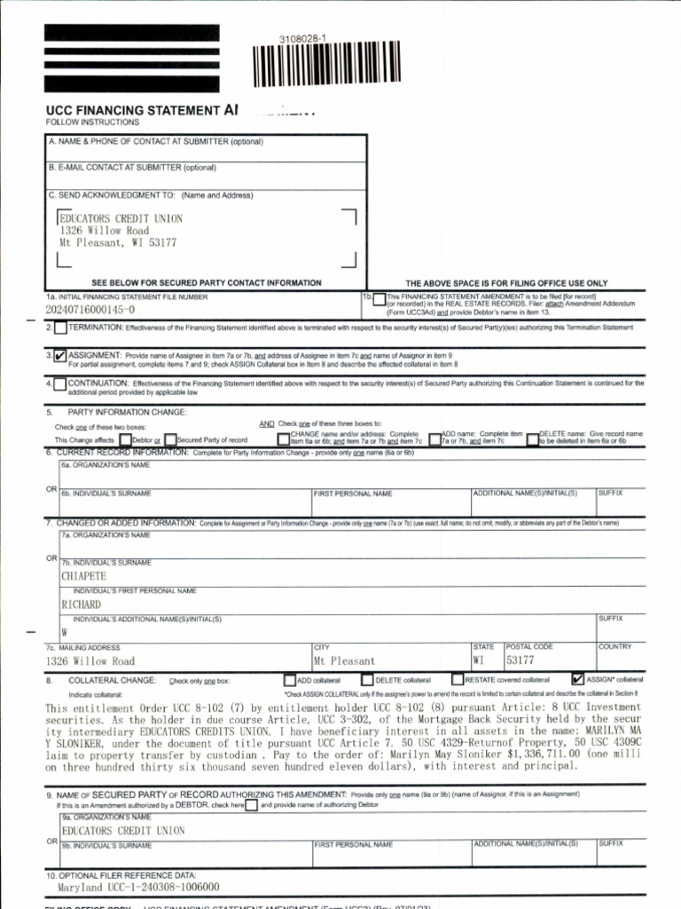 Wisconsin UCC Filing 2024 Details | PDF