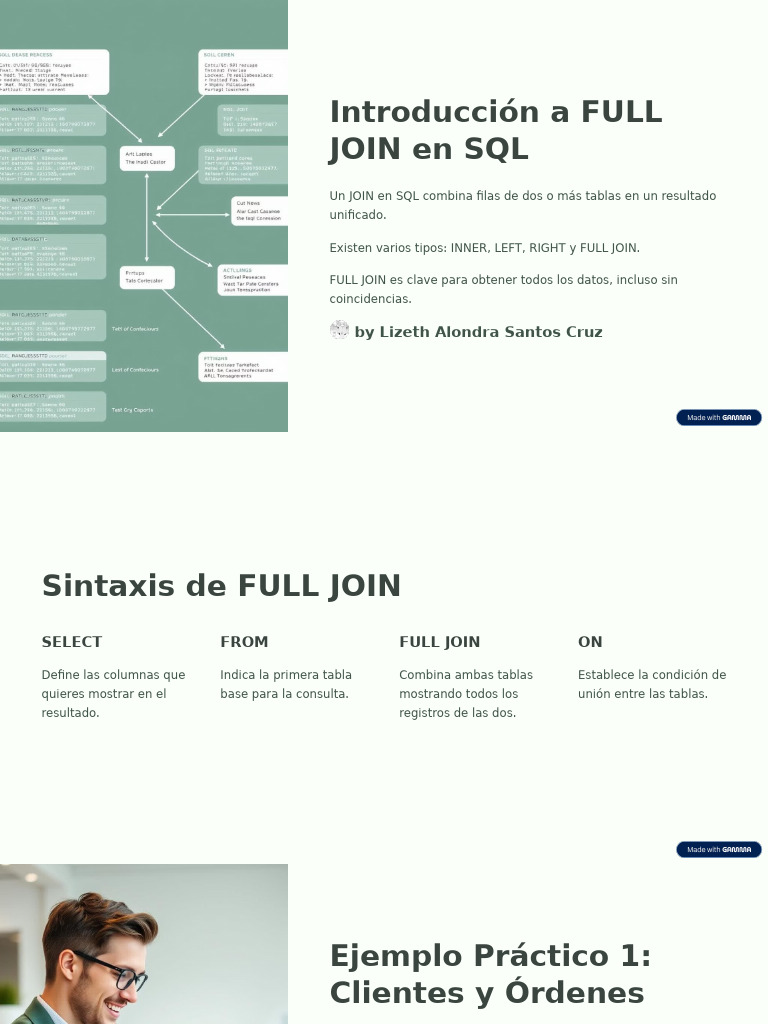 Introducción a FULL JOIN en SQL | PDF | SQL | Gestión de datos