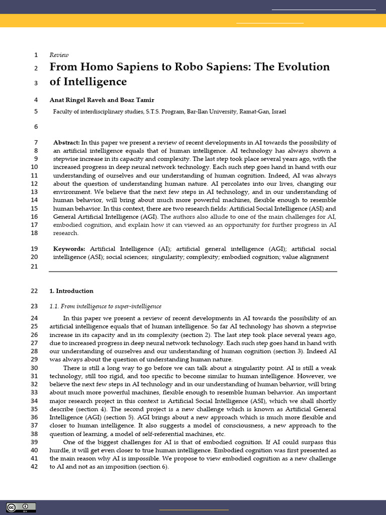 AI Evolution: From Humans to Machines | PDF | Intelligence (AI ...