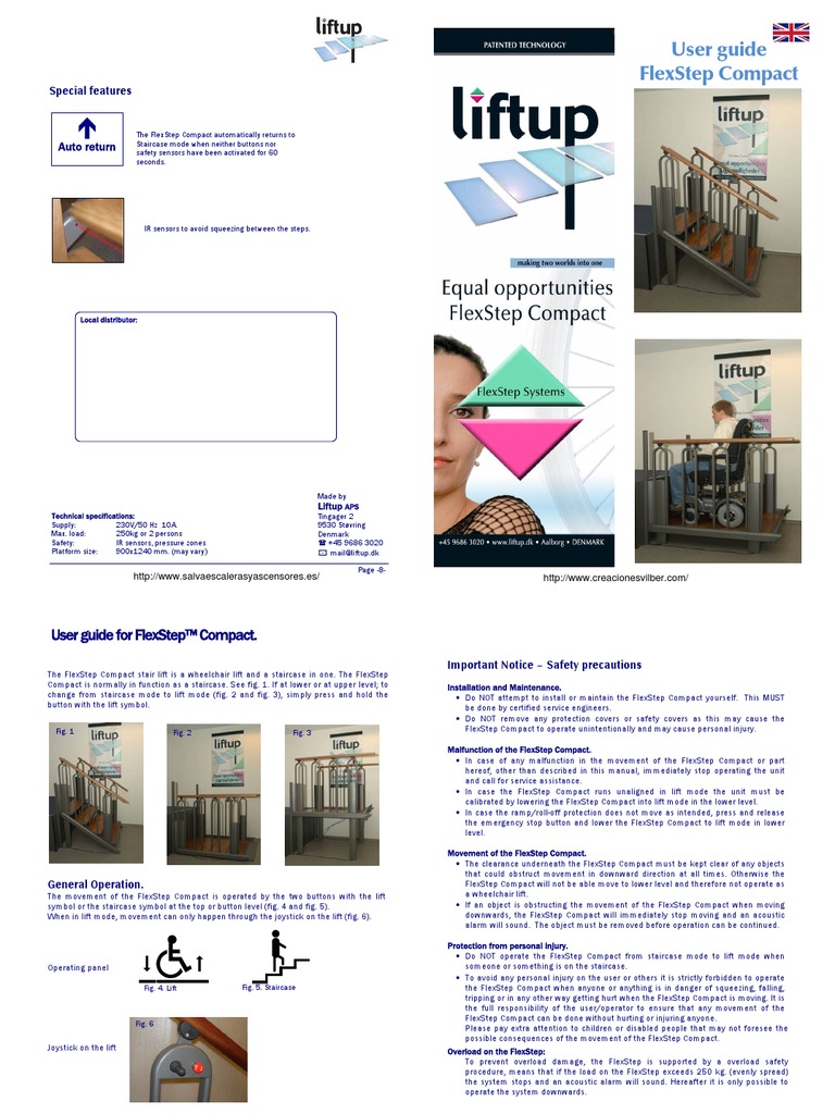 User Manual For FlexStep Compact - UK | PDF | Elevator | Stairs