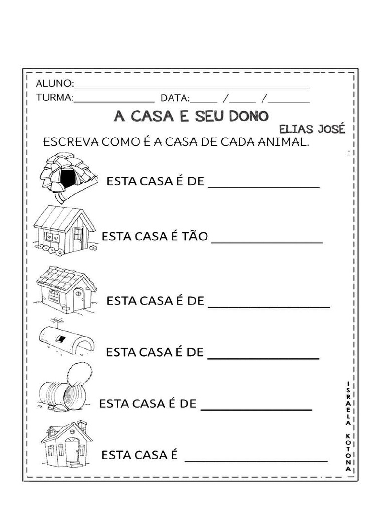 sequencia didatica A CASA E SEU DONO | PDF