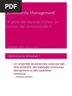 Présentation "Community Management 101" - www2012 - Lyon - avril 2012