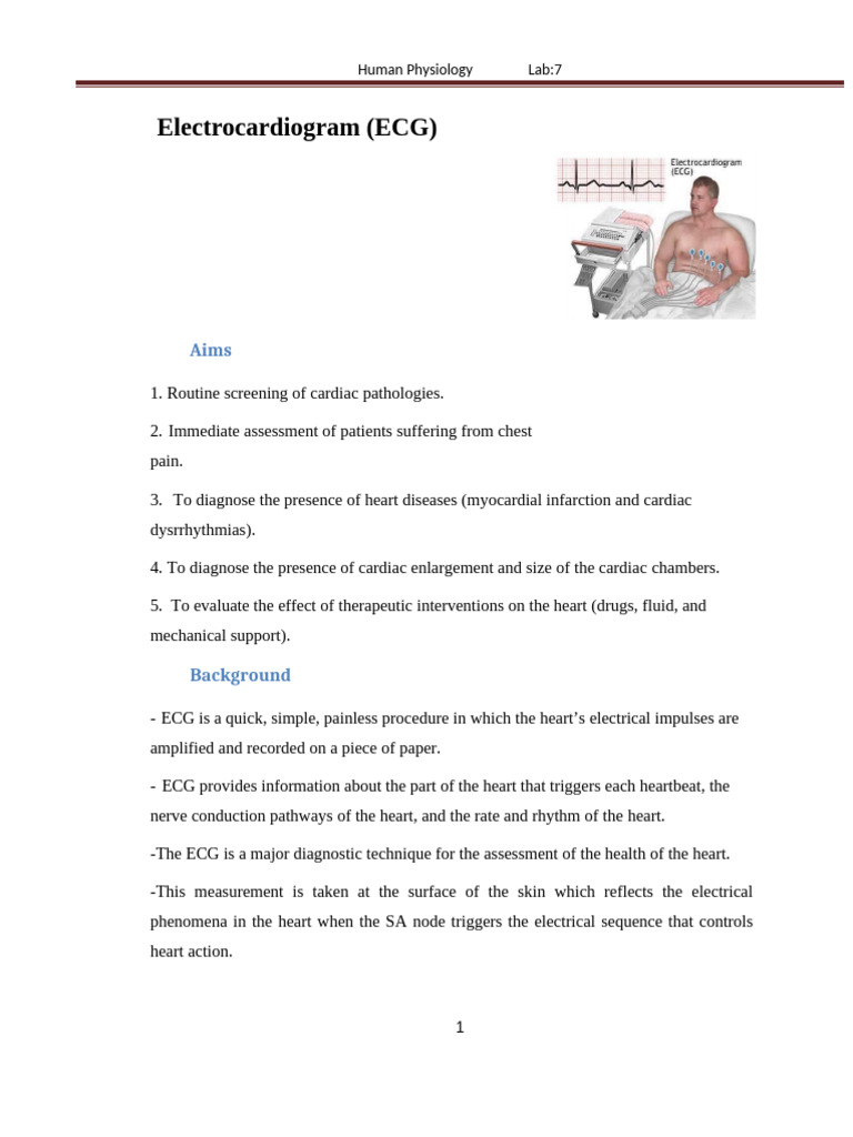 ECG Procedure and Interpretation Guide | PDF | Electrocardiography | Heart