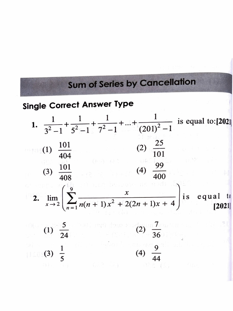 Cancellation Techniques in Math Series | PDF | Number Theory | Discrete ...
