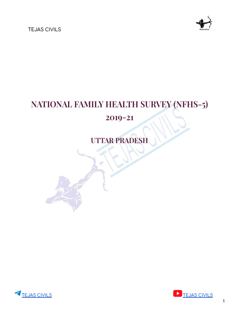 NFHS-5 Uttar Pradesh Overview 2019-21 | PDF | Total Fertility Rate ...
