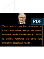 Warren Buffett's Life Lessons from a One Hour CNBC Interview