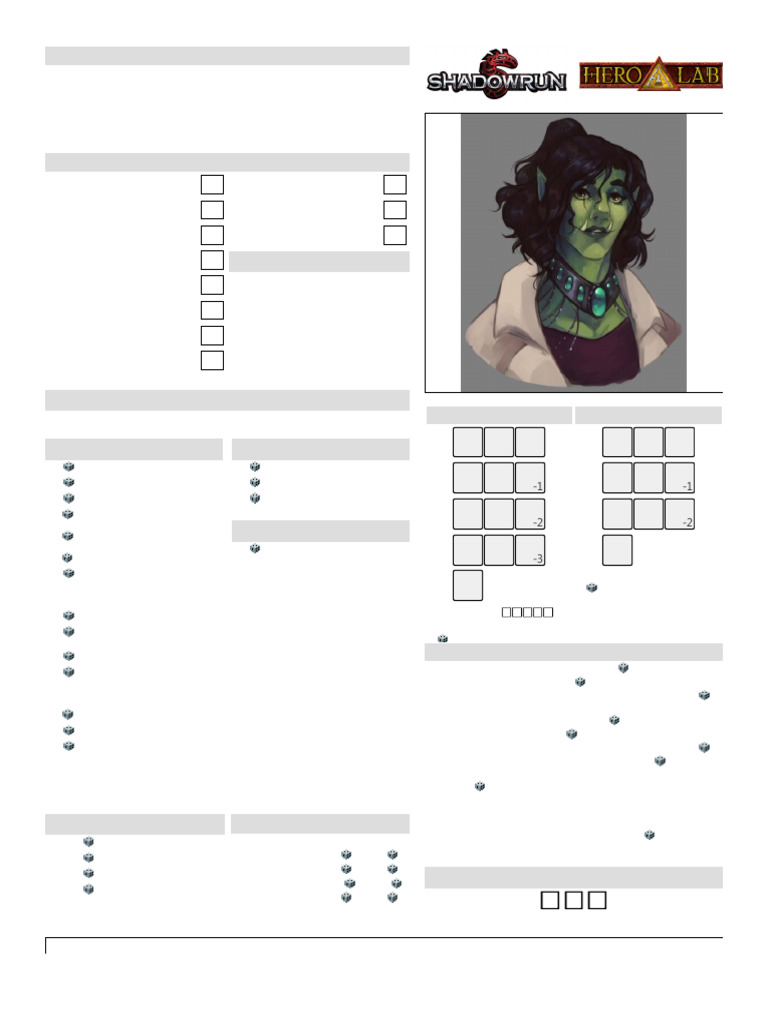 Shadowrun Character Sheet: Dr. Liberty Belle | PDF | Projectile Weapons ...