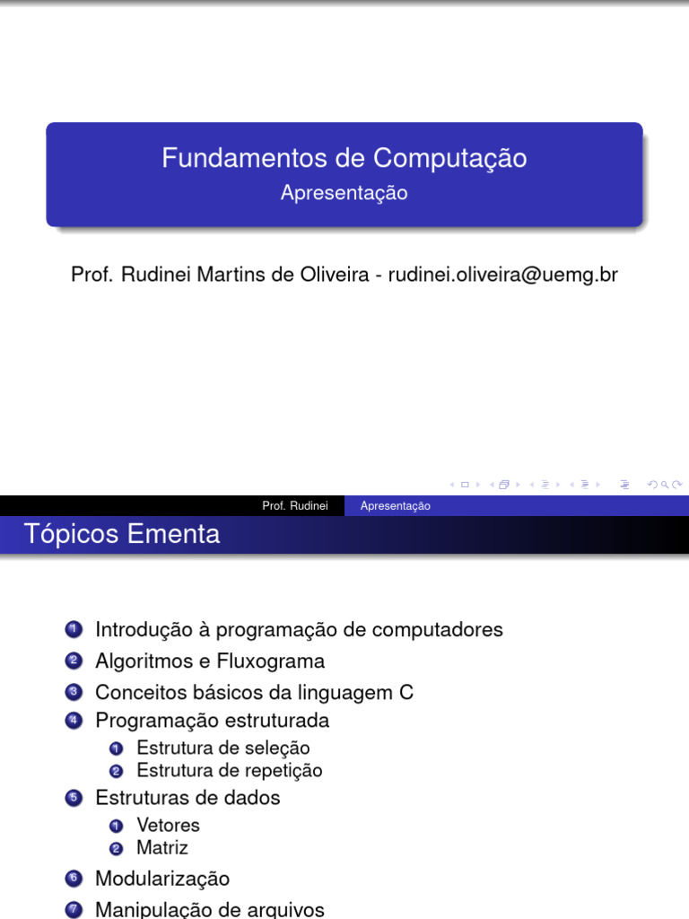 Fundamentos de Programação em C | PDF
