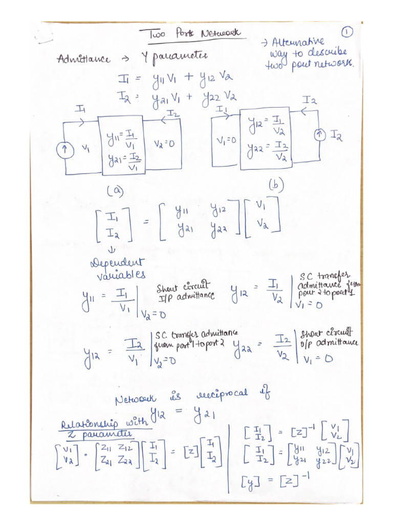 Two Port Network | PDF