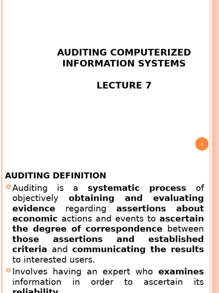 Benefits of Auditing Computer Systems | PDF | Audit | Internal Control