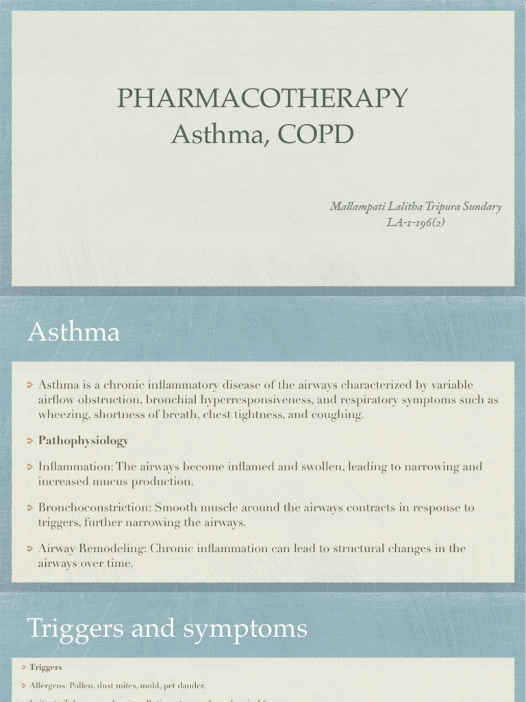 Presentation 4 | PDF | Chronic Obstructive Pulmonary Disease | Asthma
