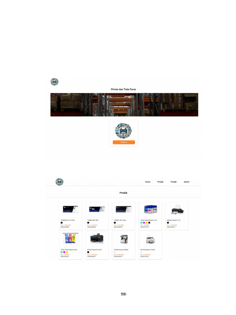 User and Admin Interface Screenshots | PDF