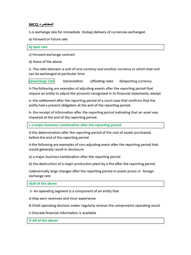 Final International Acc | PDF | International Financial Reporting ...