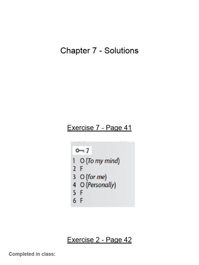 Chapter 7 - Solutions | PDF