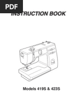 Janome 419s Manual