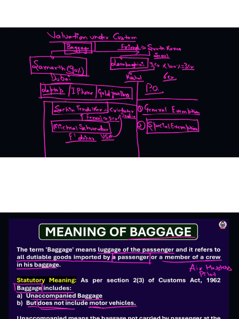Baggage and Exemptions | PDF