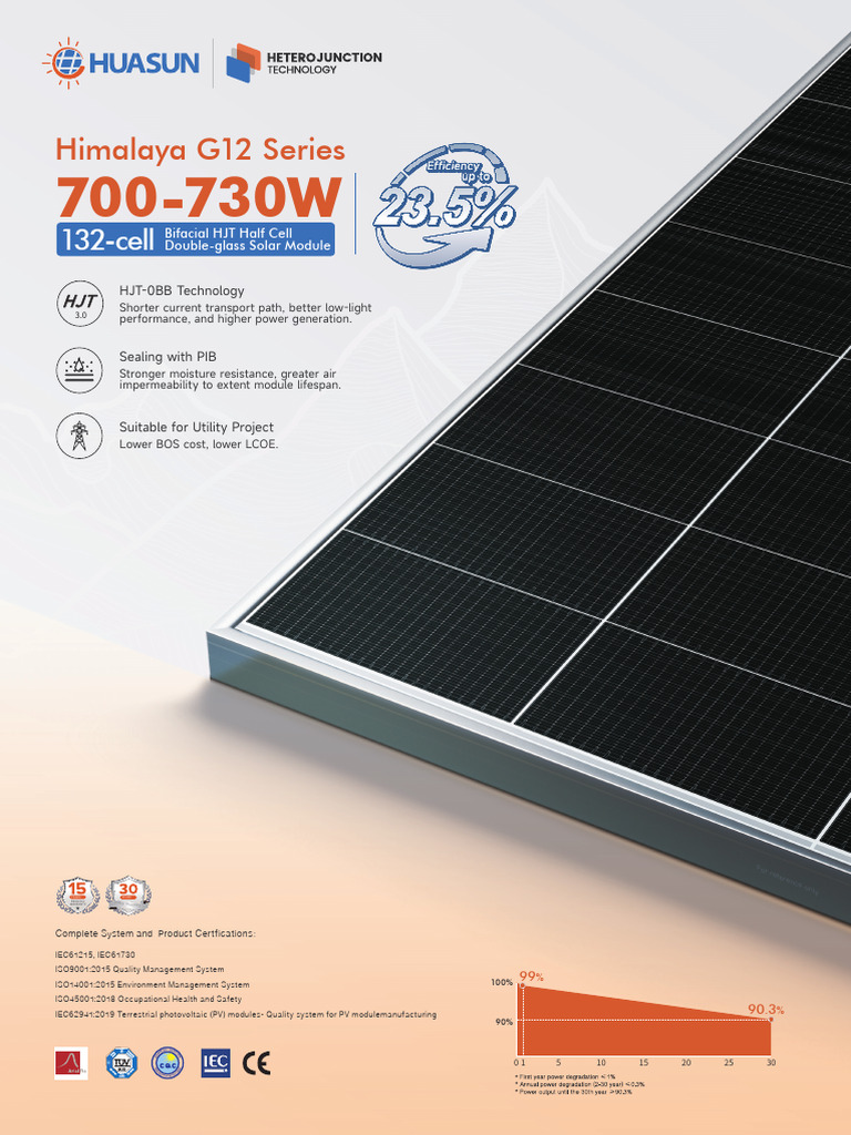HSN-210-B132DS (700-730) - en | PDF | Photovoltaics | Solar Panel