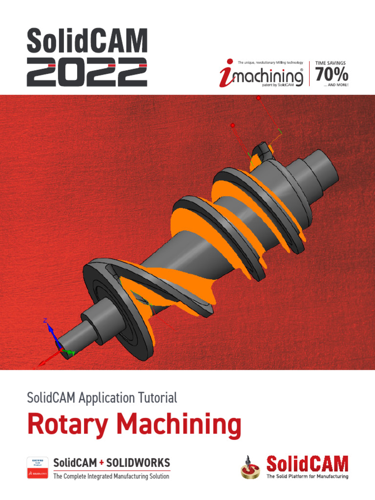 SolidCAM Rotary Machining Tutorial | PDF | Machining | Curve